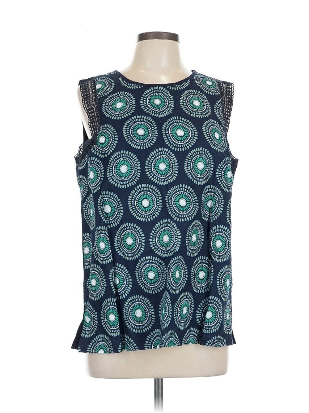 Ann Taylor Factory Navy Tank Size L